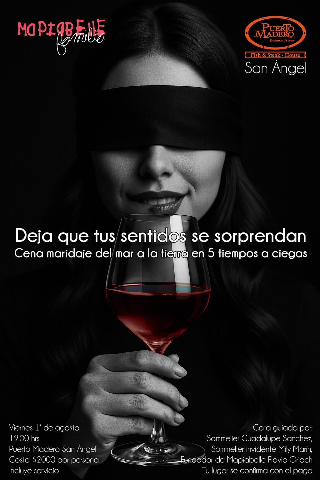 Cena maridaje del mar a la tierra en 5 tiempos — a ciegas • 1 de agosto